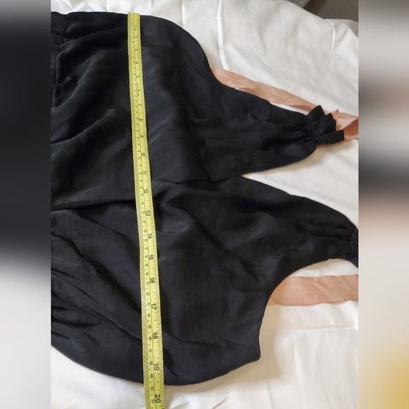 Banana Republic Black Wrap Maxi Dress Size 16 V-Neck Sleeveless NWOT - Picture 5 of 9